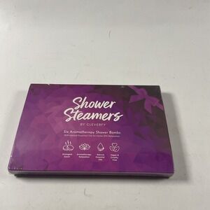 New Shower Steamers by Cleverfy 6 Aromatherapy Fizzies with Essential Oils Nib